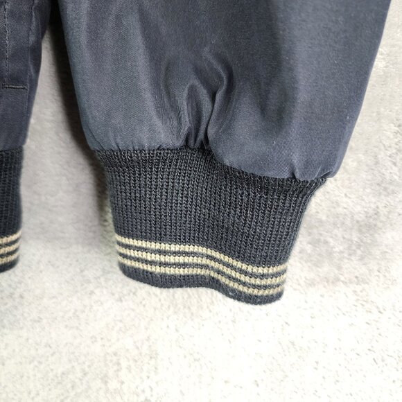 Mens Vintage Black Tehama Pullover Jacket 1/4 Button Down Long Sleeve Size S - Picture 5 of 12